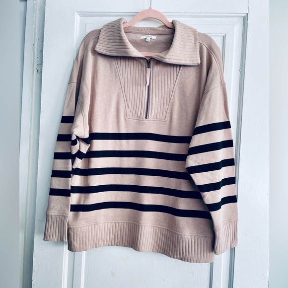 Maurices Tops - Maurices Stripped Sweatshirt in taupe
